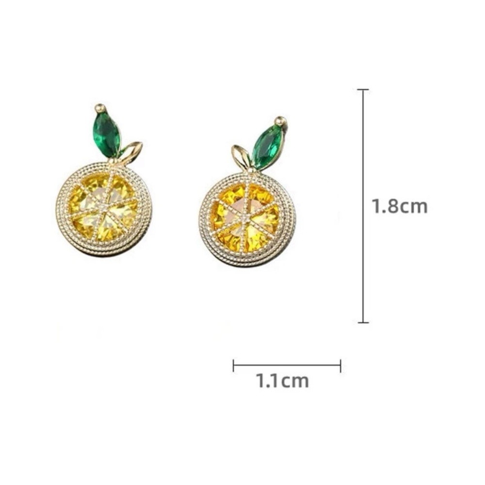 🍋 Lemon Gemstone Earrings 🍋 - Picture 3 of 5